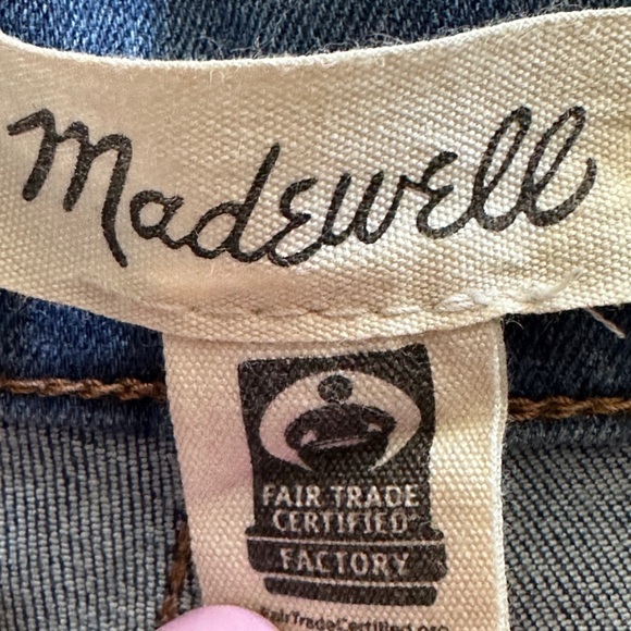 Madewell Women's Roadtripper Jeggings Denim Blue Jeans Side Ankle Zipper Size 25 - Picture 12 of 13